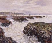 Claude Monet, The Rocks near Pourville at Ebb Tide